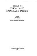 Cover for Essays in fiscal and monetary policy