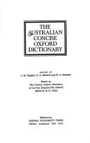 Cover for The Australian concise Oxford dictionary