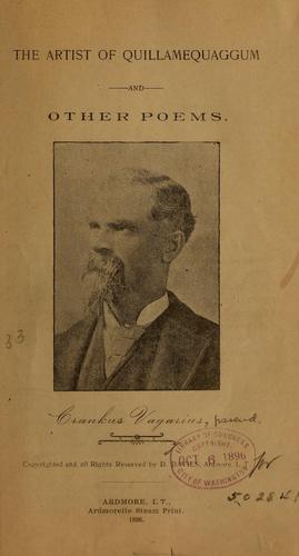Cover for The artist of Quillamequaggum, and other poems ...