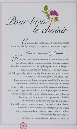 Cover for Hydrangéas et hortensias