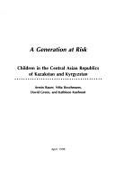 Cover for A generation at risk