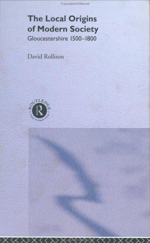 Cover for The local origins of modern society