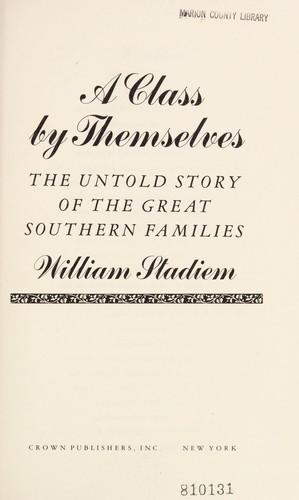 Cover for A class by themselves