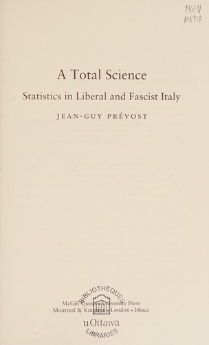 Cover for A total science
