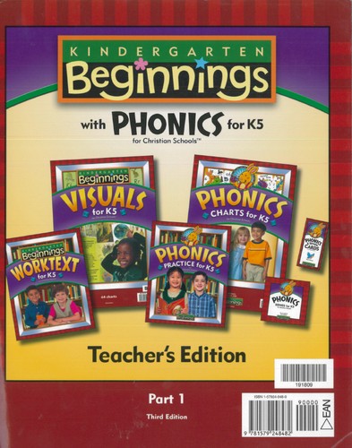 Cover for Kindergarten Beginnings with Phonics for K5 for Christian Schools
