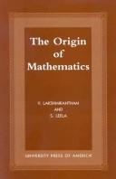 Cover for The origin of mathematics