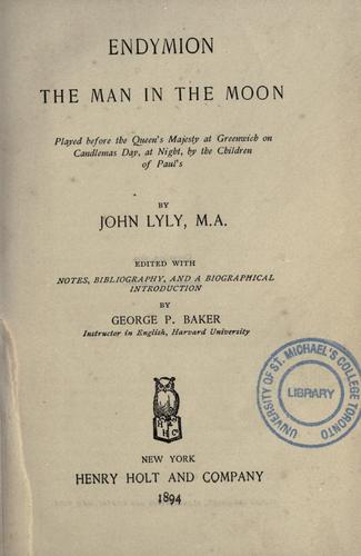 Cover for Endymion
