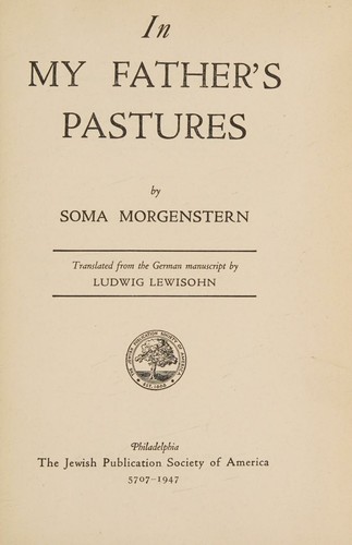 Cover for In My Father's Pastures