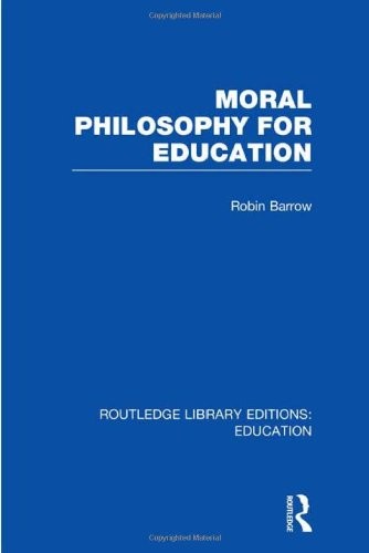 Cover for Moral Philosophy for Education