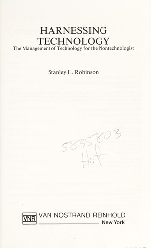 Cover for Harnessing technology