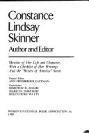 Cover for Constance Lindsay Skinner, author and editor