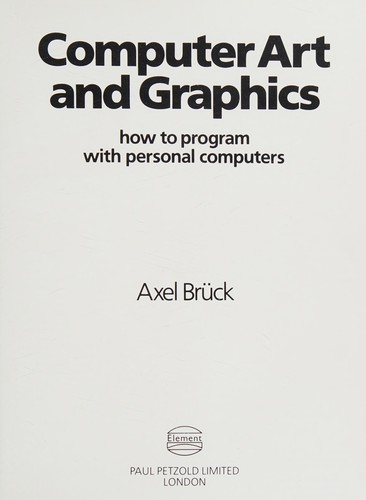 Cover for Computer art and graphics