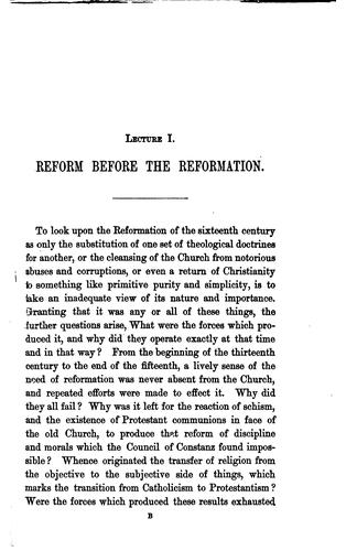 Cover for The Reformation of the Sixteenth Century in Its Relation to Modern Thought ...