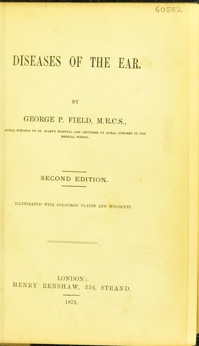 Cover for Diseases of the ear