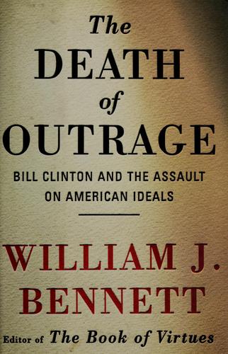 Cover for The death of outrage