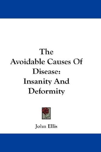 Cover for The Avoidable Causes Of Disease
