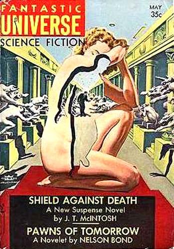 Cover for Fantastic Universe, May 1957