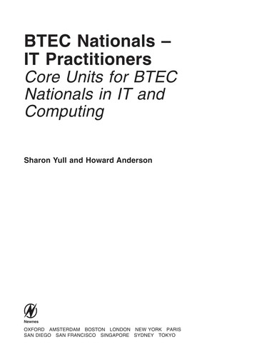 Cover for BTEC nationals - IT practitioners
