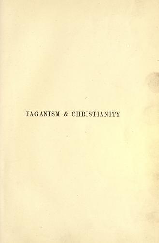 Cover for Paganism and christianity