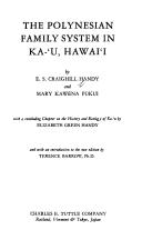 Cover for The Polynesian Family System in Ka'u, Hawai'i