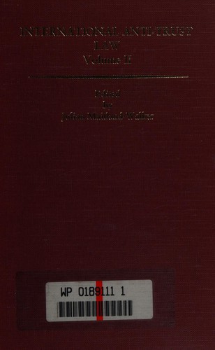 Cover for International anti-trust law