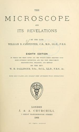 Cover for The microscope and its revelations