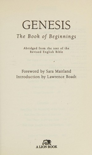 Cover for Genesis