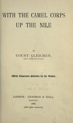 Cover for With the camel corps up the Nile