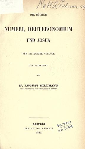 Cover for Die Bücher Numeri, Deuteronomium und Josua
