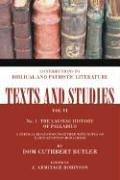 Cover for Lausiac History of Palladius (Texts and Studies: Contributions to Biblical and Patristic L)