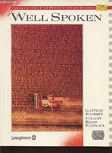 Cover for Well Spoken Longman Pre Intermediate Sp (Pre-intermediate Speaking Skills)