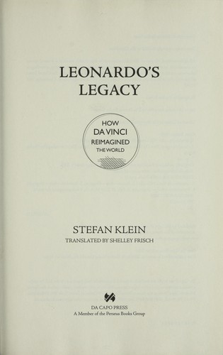 Cover for Leonardo's legacy