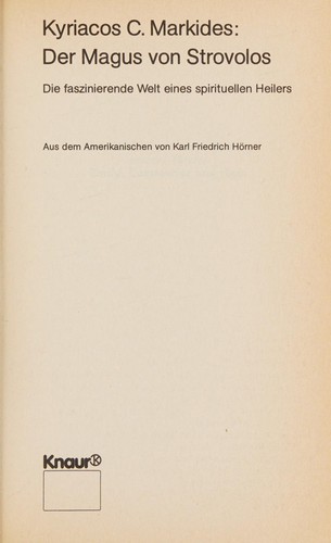 Cover for Der Magus von Strovolos
