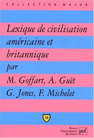 Cover for Lexique de civilisation américaine et britannique