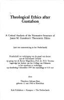 Cover for Theological ethics after Gustafson