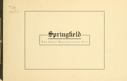 Cover for The book of Springfield, Ohio.