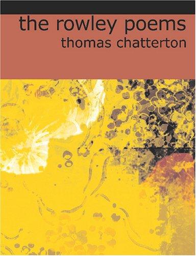 Cover for The Rowley Poems (Large Print Edition)