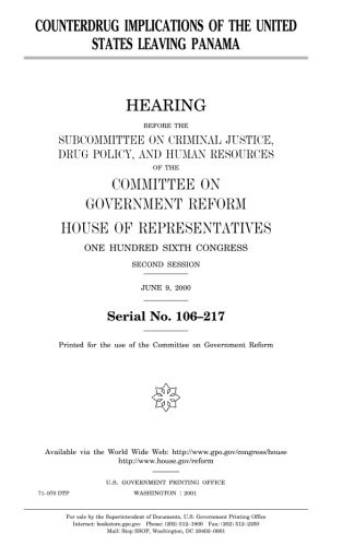 Cover for Counterdrug implications of the United States leaving Panama