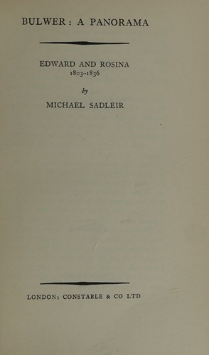 Cover for Bulwer