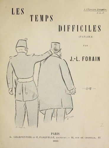 Cover for Les temps difficiles