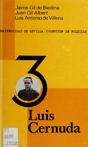 Cover for 3 [Tres] Luis Cernuda