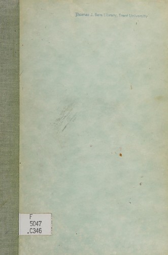 Cover for The new environment for Canadian-American relations