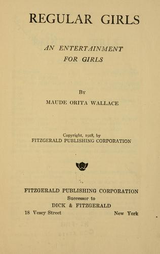 Cover for Regular girls ...