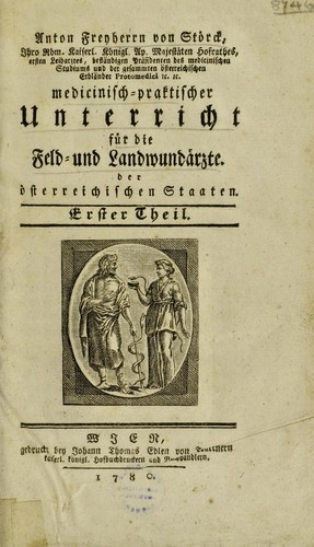 Cover for Medicinisch-praktischer Unterricht f©ơr die Feld- und Landwund©Þrzte der ©œsterreichischen Staaten
