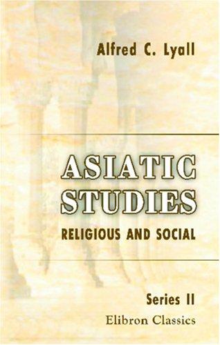 Cover for Asiatic Studies. Religious and Social