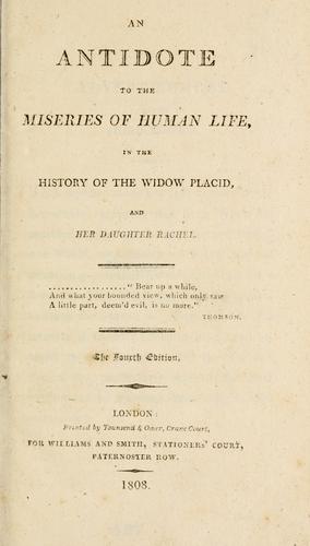 Cover for An antidote to the miseries of human life