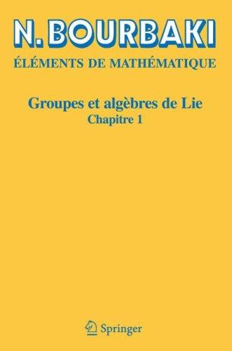 Cover for Groupes et algèbres de Lie