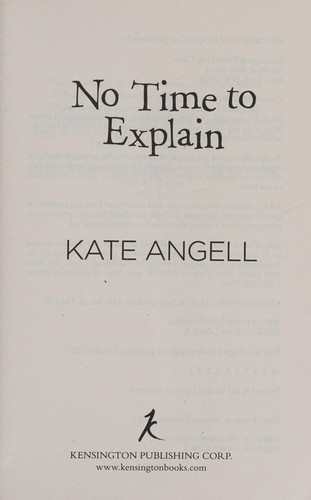 Cover for No time to explain