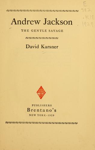 Cover for Andrew Jackson