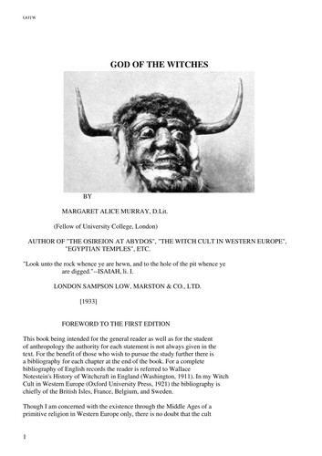 Cover for The god of the witches